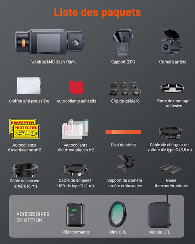 VANTRUE N4S Triple STARVIS 2 Dashcam 360° – Sécurité Totale et Haute Définition

Protégez chaque trajet avec la VANTRUE N4S Triple ST