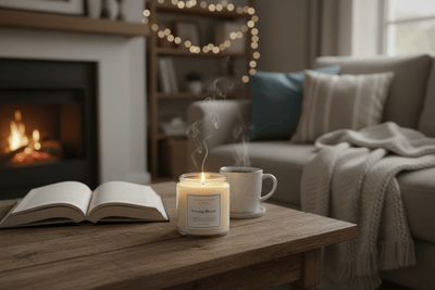 Bougie Parfumée Naturelle Lavande & Vanille 200g - Cire de Soja Bio - Home Chic Choc