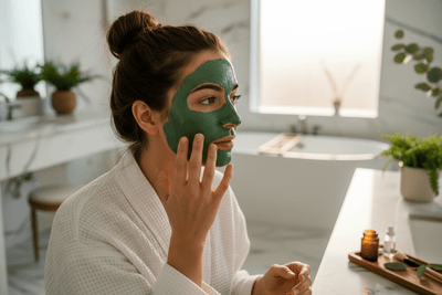 Masque Visage Argile Verte Bio 100ml - Purifiant & Détoxifiant - Home Chic Choc